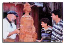 Photo of carver in key west. 