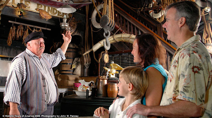 photo of the interior of the key west shipwreck museum