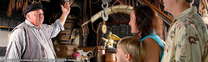 photograph of the inside of the key west shipwreck museum