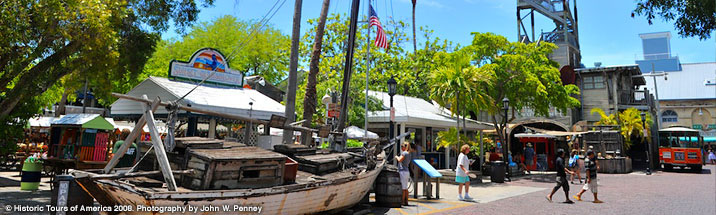 artifacts in front of the shipwreck museum