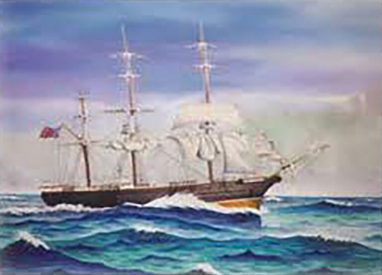 illustration of ship sailing