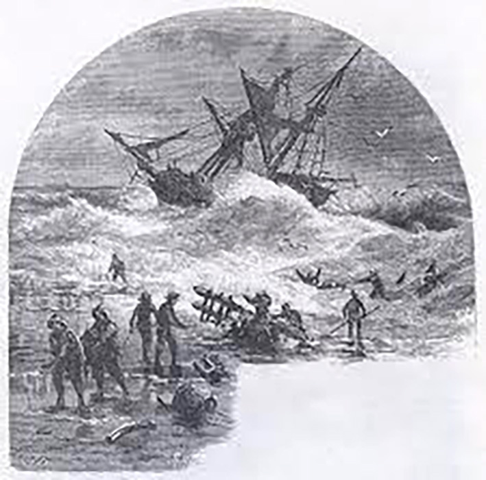 illustration of a ship wreck