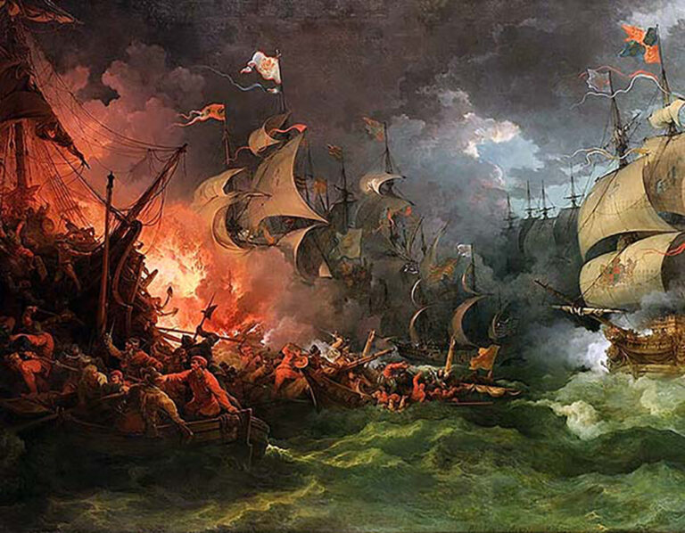 The English confrontation of the Spanish Armada