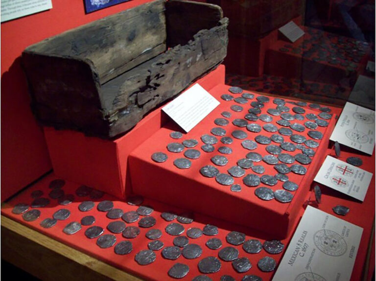 Pieces of Eight displayed in museum exhibit