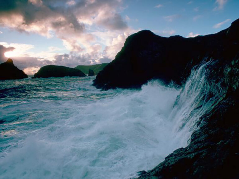 English coast rocky islands