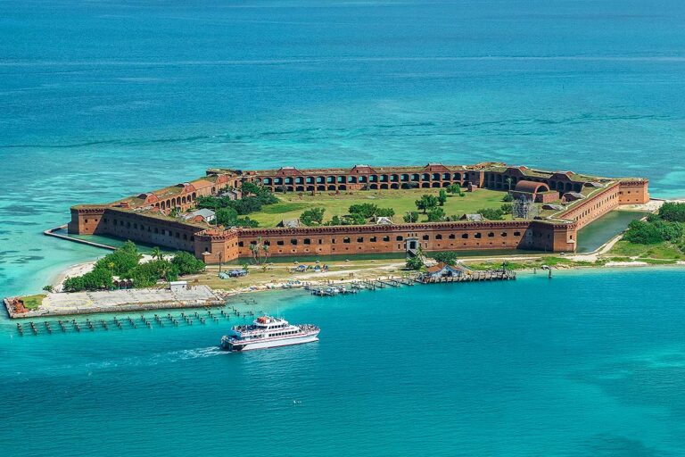 aerial view of Fort Jefferson