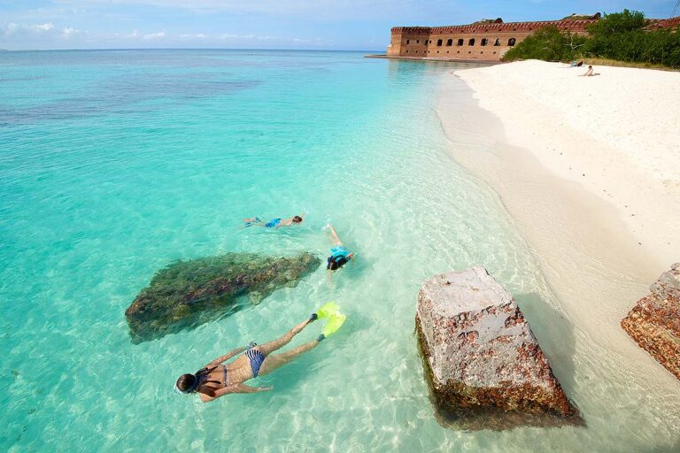 snorkeling at Fort Jefferson